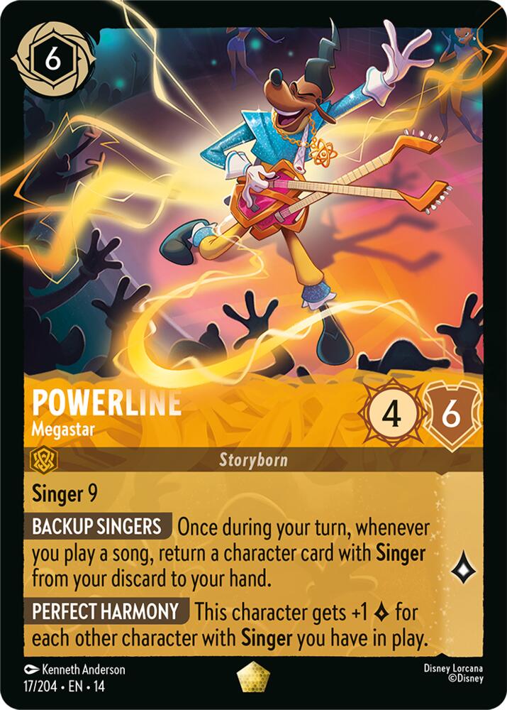 Disney Lorcana TCG - Hyperia City - Powerline - Megastar - 17/204 - Legendary