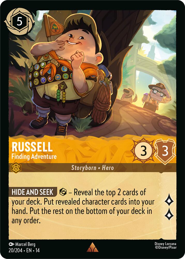 Disney Lorcana TCG - Hyperia City - Russell - Finding Adventure - 20/204 - Rare