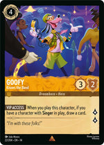 Disney Lorcana TCG - Hyperia City - Goofy - Knows the Band - 22/204 - Rare - Cold Foil