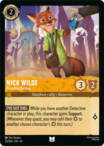 Disney Lorcana TCG - Hyperia City - Nick Wilde - Providing Backup - 25/204 - Uncommon