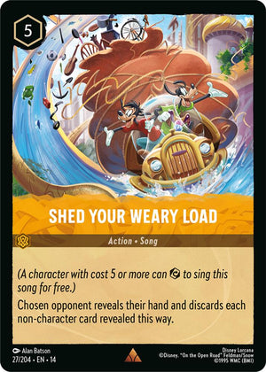 Disney Lorcana TCG - Hyperia City - Shed Your Weary Load - 27/204 - Rare - Cold Foil