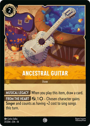 Disney Lorcana TCG - Hyperia City - Ancestral Guitar - 31/204 - Common - Cold Foil