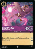 Disney Lorcana TCG - Hyperia City - Archimedes - Has Had Enough - 41/204 - Common - Cold Foil