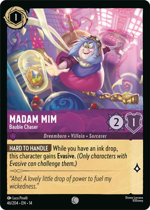 Disney Lorcana TCG - Hyperia City - Madam Mim - Bauble Chaser - 46/204 - Common