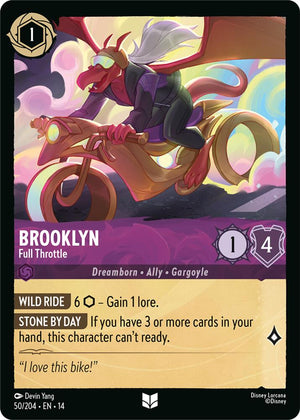 Disney Lorcana TCG - Hyperia City - Brooklyn - Full Throttle - 50/204 - Uncommon - Cold Foil