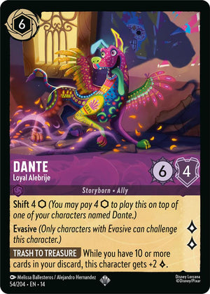 Disney Lorcana TCG - Hyperia City - Dante - Loyal Alebrije - 54/204 - Super Rare