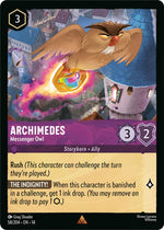 Disney Lorcana TCG - Hyperia City - Archimedes - Messenger Owl - 58/204 - Rare - Cold Foil