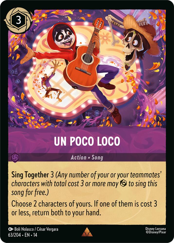 Disney Lorcana TCG - Hyperia City - Un Poco Loco - 63/204 - Rare