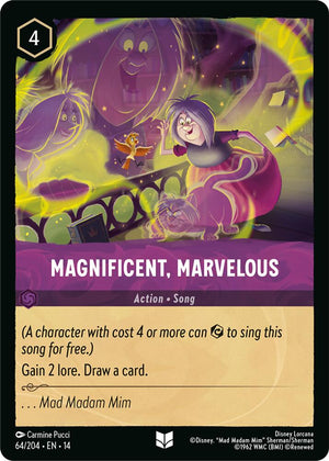 Disney Lorcana TCG - Hyperia City - Magnificent, Marvelous - 64/204 - Uncommon - Cold Foil