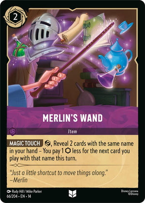 Disney Lorcana TCG - Hyperia City - Merlin's Wand - 66/204 - Uncommon