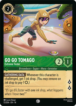 Disney Lorcana TCG - Hyperia City - Go Go Tomago - Extreme Tester - 72/204 - Common