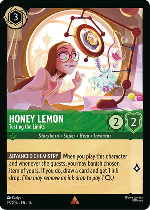Disney Lorcana TCG - Hyperia City - Honey Lemon - Testing the Limits - 93/204 - Rare
