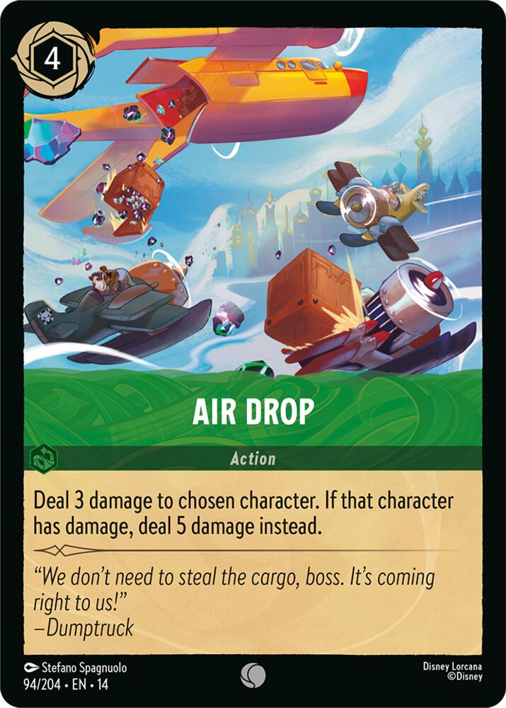 Disney Lorcana TCG - Hyperia City - Air Drop - 94/204 - Common - Cold Foil