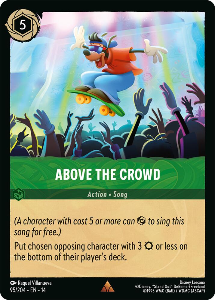 Disney Lorcana TCG - Hyperia City - Above the Crowd - 95/204 - Rare - Cold Foil