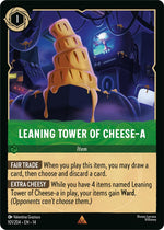 Disney Lorcana TCG - Hyperia City - Leaning Tower of Cheese-a - 101/204 - Rare - Cold Foil
