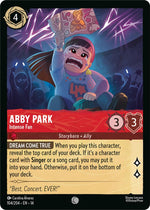 Disney Lorcana TCG - Hyperia City - Abby Park - Intense Fan - 104/204 - Common