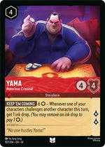 Disney Lorcana TCG - Hyperia City - Yama - Notorious Criminal - 107/204 - Uncommon