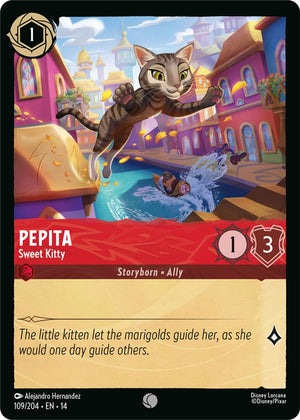 Disney Lorcana TCG - Hyperia City - Pepita - Sweet Kitty - 109/204 - Common - Cold Foil