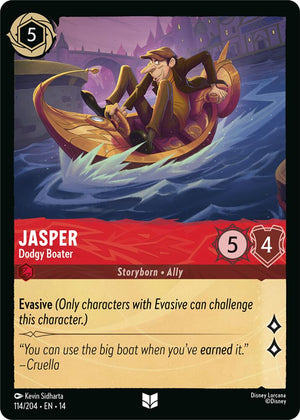 Disney Lorcana TCG - Hyperia City - Jasper - Dodgy Boater - 114/204 - Uncommon