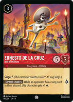 Disney Lorcana TCG - Hyperia City - Ernesto de la Cruz - Idol of Millions - 118/204 - Common - Cold Foil