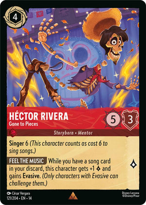 Disney Lorcana TCG - Hyperia City - Hector Rivera - Gone to Pieces - 121/204 - Rare - Cold Foil