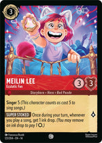 Disney Lorcana TCG - Hyperia City - Meilin Lee - Ecstatic Fan - 123/204 - Common - Cold Foil