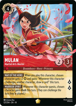 Disney Lorcana TCG - Hyperia City - Mulan - Martial Arts Master - 127/204 - Legendary - Cold Foil