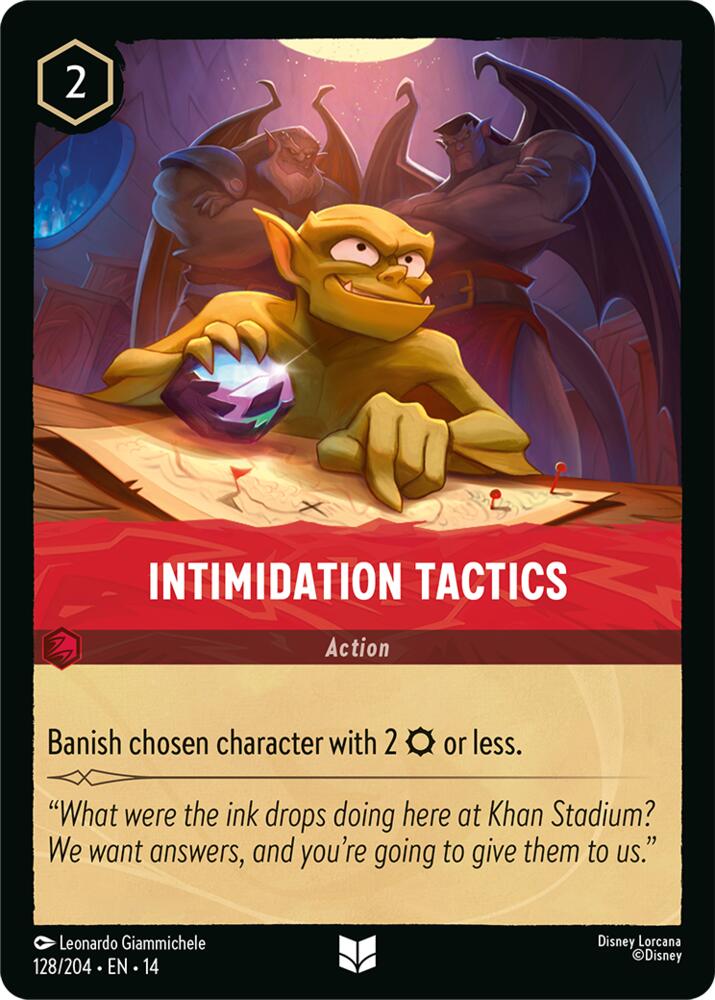 Disney Lorcana TCG - Hyperia City - Intimidation Tactics - 128/204 - Uncommon