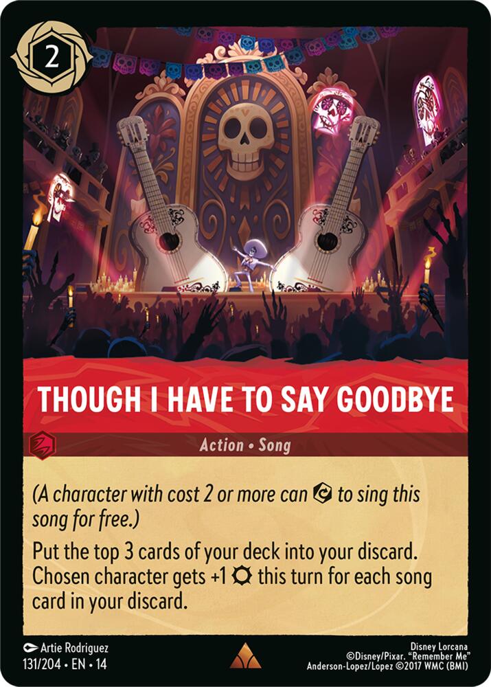 Disney Lorcana TCG - Hyperia City - Though I Have to Say Goodbye - 131/204 - Rare