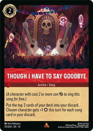 Disney Lorcana TCG - Hyperia City - Though I Have to Say Goodbye - 131/204 - Rare