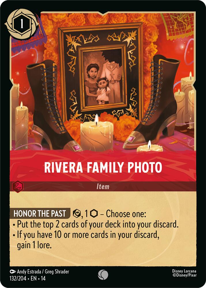 Disney Lorcana TCG - Hyperia City - Rivera Family Photo - 132/204 - Common - Cold Foil