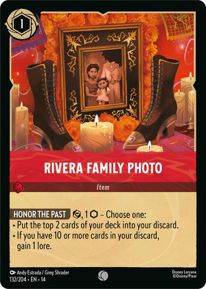 Disney Lorcana TCG - Hyperia City - Rivera Family Photo - 132/204 - Common