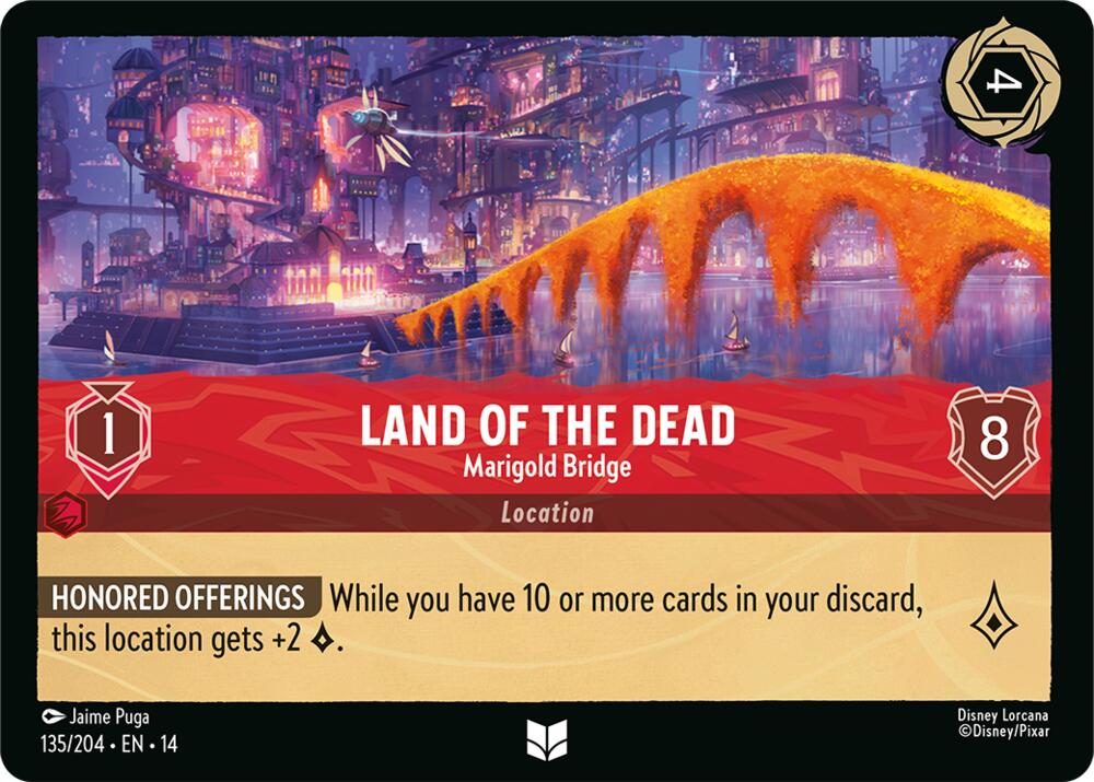 Disney Lorcana TCG - Hyperia City - Land of the Dead - Marigold Bridge - 135/204 - Uncommon
