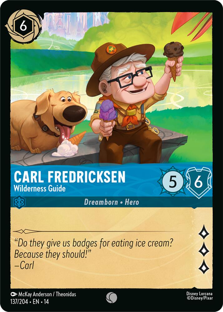 Disney Lorcana TCG - Hyperia City - Carl Fredricksen - Wilderness Guide - 137/204 - Common