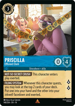 Disney Lorcana TCG - Hyperia City - Priscilla - Efficient Clerk - 148/204 - Rare