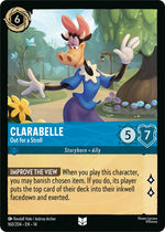 Disney Lorcana TCG - Hyperia City - Clarabelle - Out for a Stroll - 160/204 - Uncommon - Cold Foil