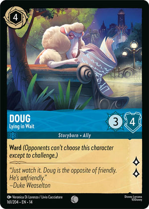 Disney Lorcana TCG - Hyperia City - Doug - Lying in Wait - 161/204 - Common