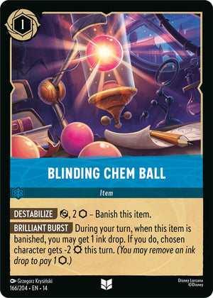 Disney Lorcana TCG - Hyperia City - Blinding Chem Ball - 166/204 - Uncommon - Cold Foil