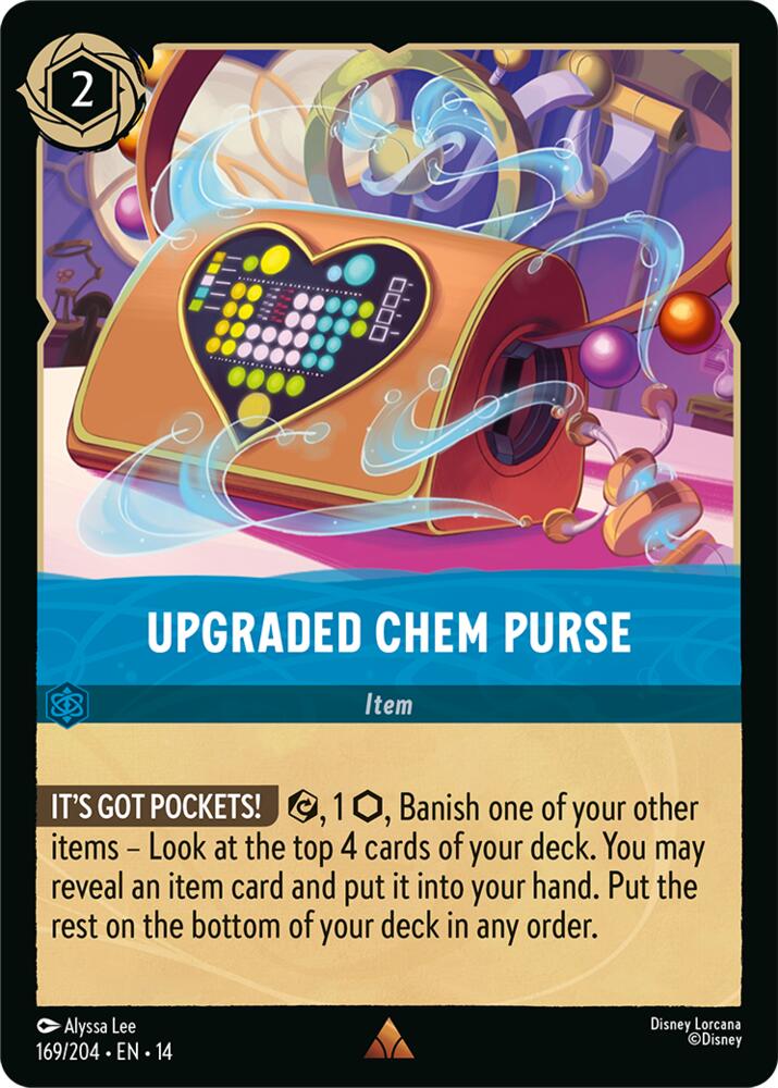 Disney Lorcana TCG - Hyperia City - Upgraded Chem Purse - 169/204 - Rare