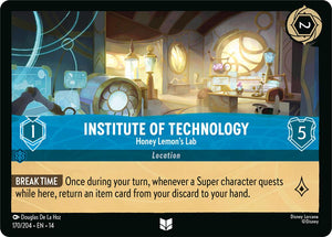 Disney Lorcana TCG - Hyperia City - Institute of Technology - Honey Lemon's Lab - 170/204 - Uncommon - Cold Foil