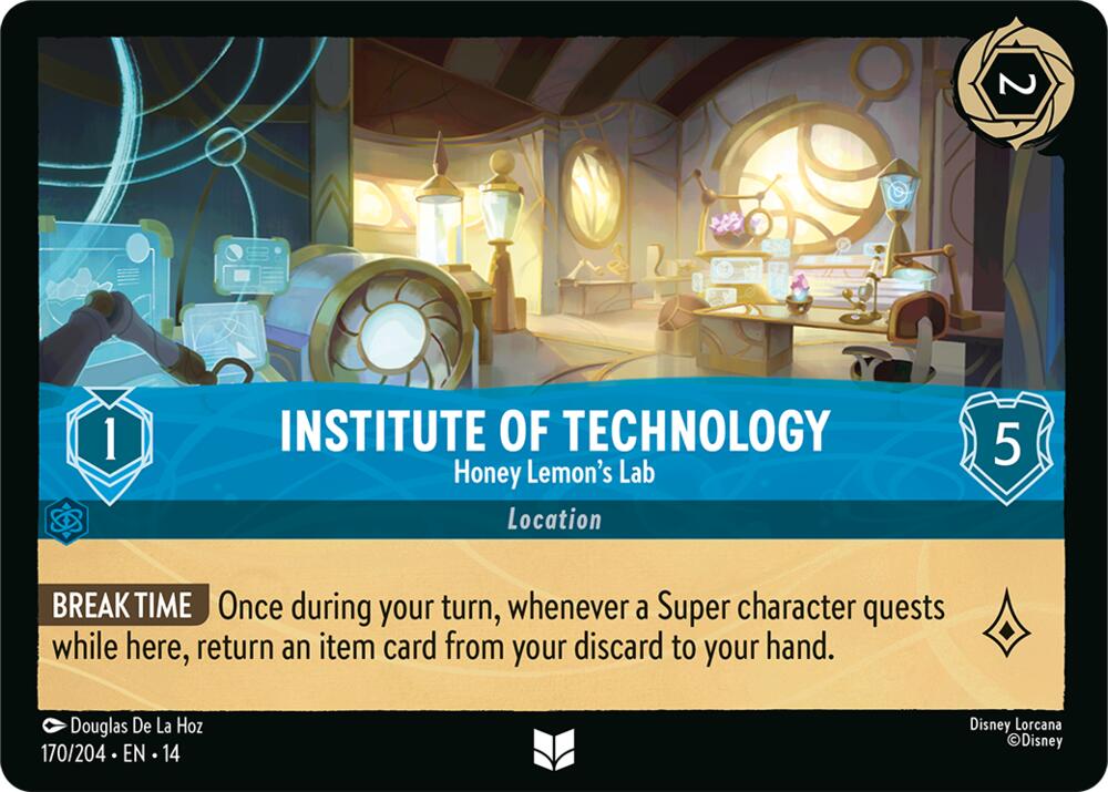 Disney Lorcana TCG - Hyperia City - Institute of Technology - Honey Lemon's Lab - 170/204 - Uncommon