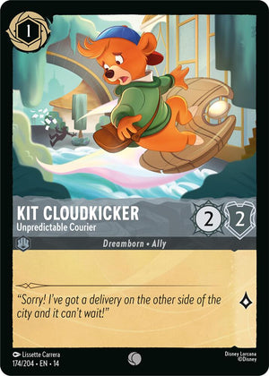 Disney Lorcana TCG - Hyperia City - Kit Cloudkicker - Unpredictable Courier - 174/204 - Common