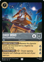Disney Lorcana TCG - Hyperia City - Chief Bogo - Police Commissioner - 183/204 - Uncommon - Cold Foil
