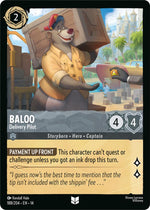 Disney Lorcana TCG - Hyperia City - Baloo - Delivery Pilot - 188/204 - Uncommon - Cold Foil