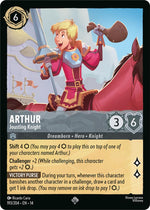 Disney Lorcana TCG - Hyperia City - Arthur - Jousting Knight - 193/204 - Super Rare - Cold Foil