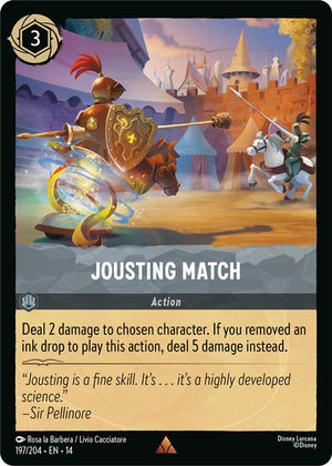 Disney Lorcana TCG - Hyperia City - Jousting Match - 197/204 - Rare