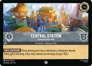 Disney Lorcana TCG - Hyperia City - Central Station - Transportation Hub - 203/204 - Common