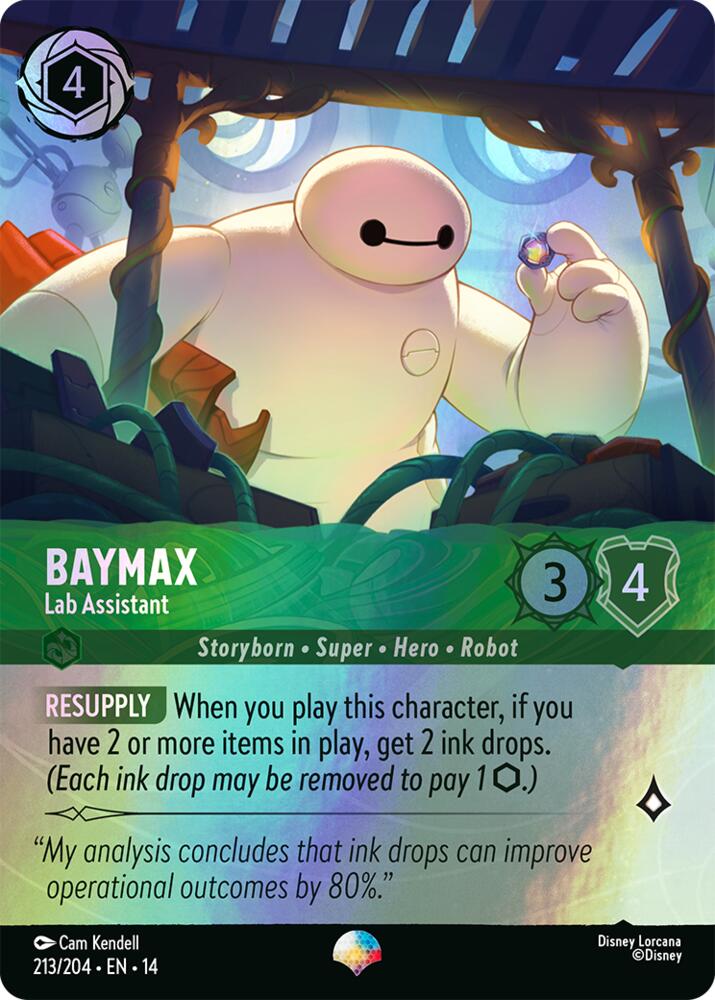 Disney Lorcana TCG - Hyperia City - Baymax - Lab Assistant - 213/204 - Epic