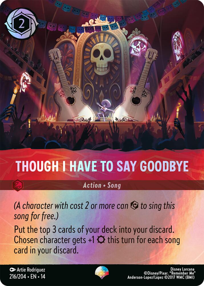 Disney Lorcana TCG - Hyperia City - Though I Have to Say Goodbye - 216/204 - Epic