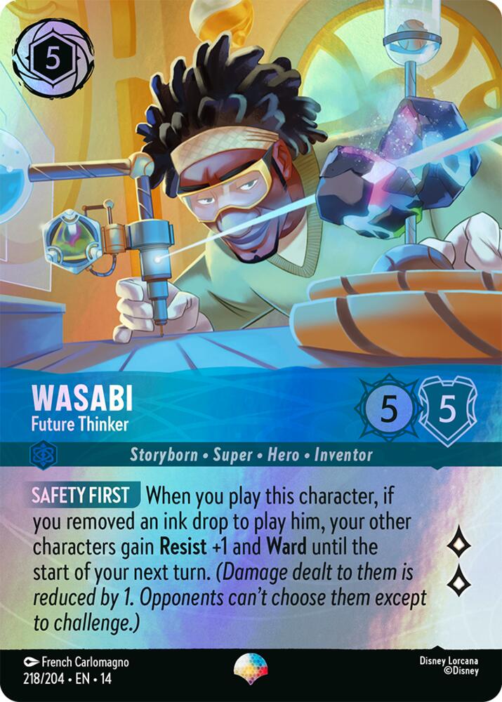 Disney Lorcana TCG - Hyperia City - Wasabi - Future Thinker - 218/204 - Epic